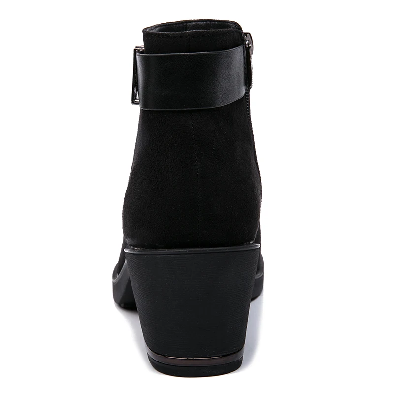 AIMEIGAO New Arrivals Suede Boots Women Ankle Boots For Women Warm Short Plush Boots Faux Spring Autumn Women Shoes 2018 NEW