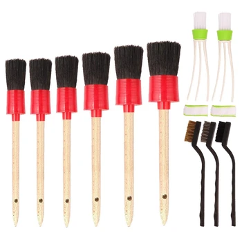 

11 Pieces Car Cleaner Brush Set Detail Brush Wire Brush Automotive Air Conditioner, Auto Detailing Brush for Cleaning Wheels,