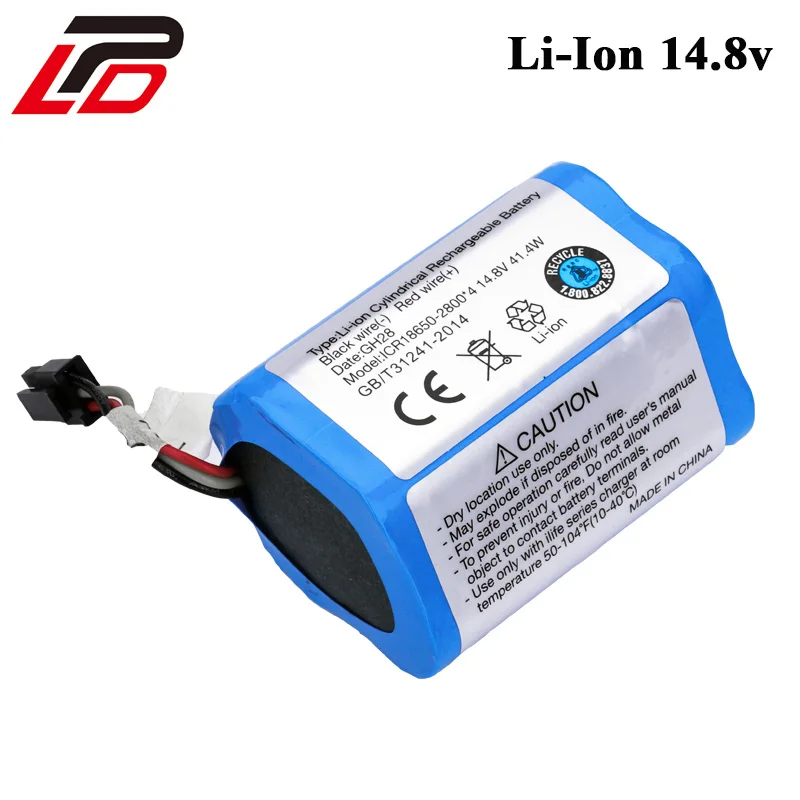 

Li-ion 14.8V 2800mAh Replacement Battery For Haier Sweeping Robot T520 T550 TAB-T322PLUS series cleaner batteries 18650