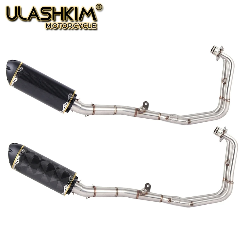 

YZF R25 R3 MT-03 MT03 Motorcycle Full Exhaust System Mid Link Pipe Muffler Slip On For Yamaha R25 R3 MT03 2014-2017