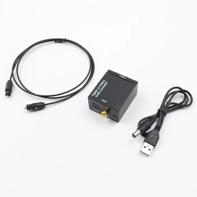 

Digital to Analog Audio Audio Decoder SPDIF ATV DAC Converter Optical Fiber Toslink Coaxial Signal to RCA R/L Amplifier Adapter