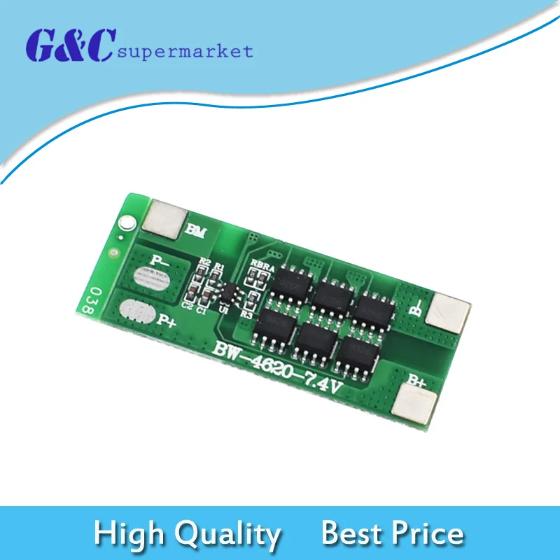 

2S 12A Li-ion Lithium 18650 Battery Cells BMS Protection PCB Board Circuit 7.4V