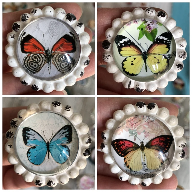 لطيف الكريستال والزجاج مقبض خمر الرجعية فراشة الأثاث خزانة درج الأطفال غرفة باب سحب مقبض حفرة واحدة لطيف الكريستال والزجاج مقبض خمر الرجعية فراشة الأثاث خزانة درج الأطفال غرفة باب سحب مقبض حفرة واحدة