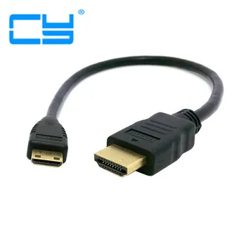 

High Speed HDMI 1.4v with Ethernet & 3d A Type Male to mini C Type Male Slim Short Cable 50cm for Camera DC DV Tablet PC