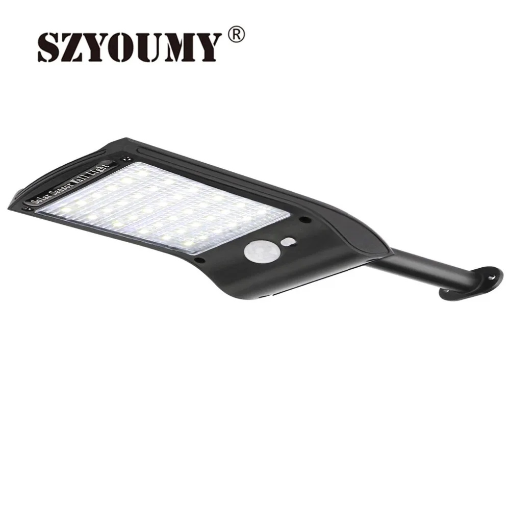 

SZYOUMY Solar Lights Outdoor 36 LED Super Bright Solar Lamp 300LM Motion Sensor Security Lights Wireless Waterproof Wall Light