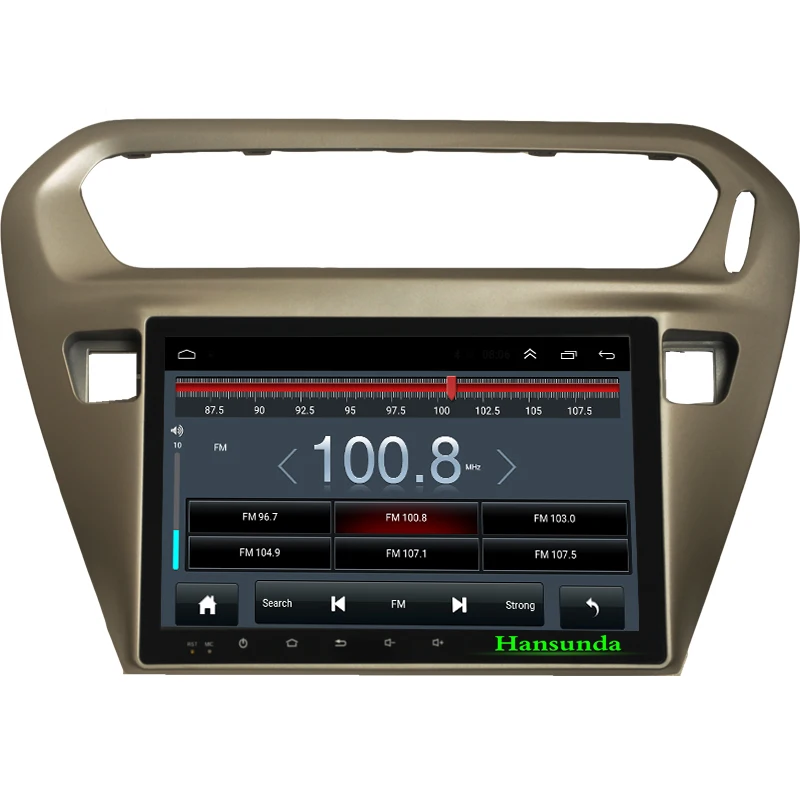 Sale Quad Core 1024*600 Android 6.0 Car PC GPS Navigation Player Deckless Car Stereo for Peugeot 301 2014 Radio Bluetooth 3G 4G LTE 4