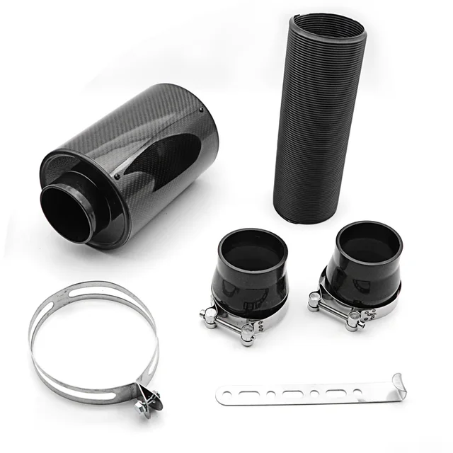 Universal Racing Air Filter Box Carbon Fiber Cold Feed Induction Kit