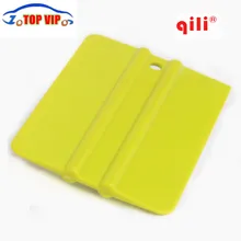 10 шт./лот Размеры 9,8 см* 7,1 см небольшой площади, Ледовый скребок, с принтом в виде зеленой машинки виниловая пленка скребок Пластик скребковый инструмент пленка скребок Инструменты