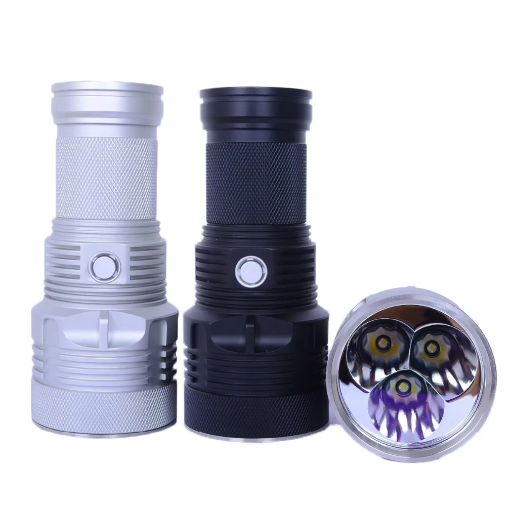 HaikeLite MT09R высокая яркость фонарик 3 * CREE XHP70.2 светодио дный LED max 24000 люмен ручной луч