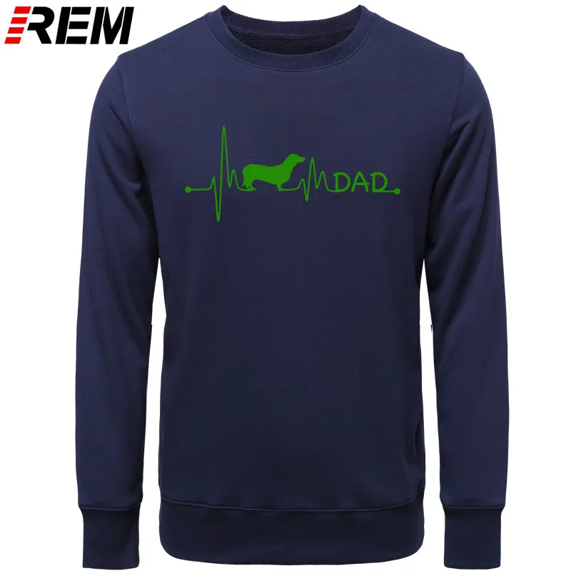 Худи rem heartbeat pulse line dachshund teckel, подарок для папы, собаки, на заказ, с круглым вырезом, стандартные осенние толстовки для фитнеса, толстовки