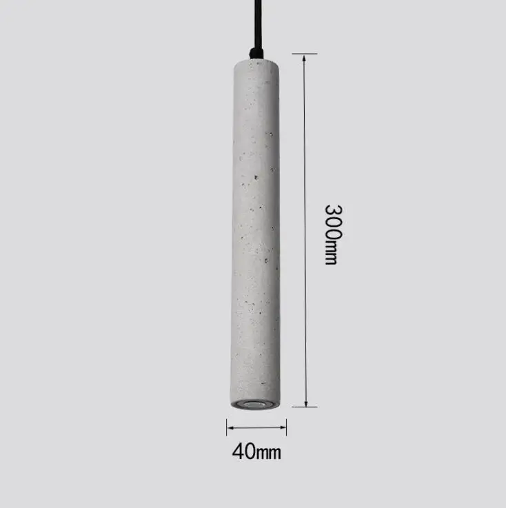 LukLoy цементные трубы подвесные светильники Светодиодный светильник для кухни светодиодный светильник прикроватная подвесная потолочная лампа лампы для спальни гостиной освещение
