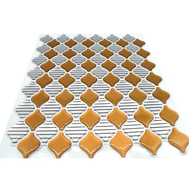 Мозаичная настенная плитка, самоклеящаяся накладка, сделай сам, для кухни, ванной, дома, настенная наклейка, виниловая, 3D