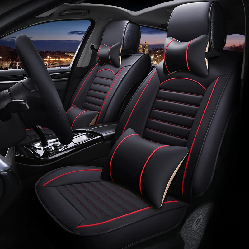 

Universal leather car seat cover for hyundai getz kia rio 3 toyota corolla lada granta for peugeot 307 sw ford focus accessories