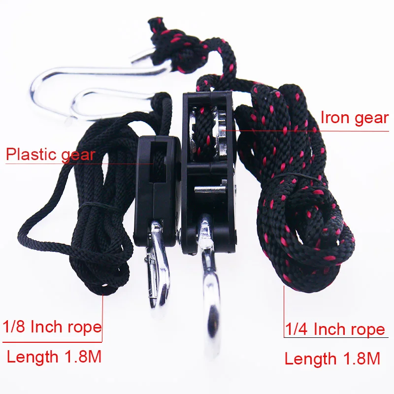 BEYLSION 1/4 1/8 Inch Adjustable Nylon Rope Hangers Lamp LED Grow Room Glasses Eye Protect Glass For LED Grow Light Growing Tent