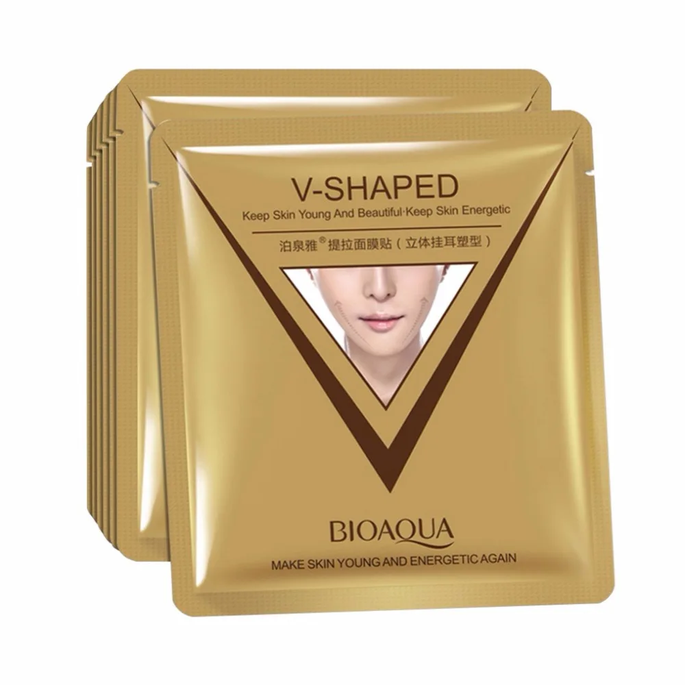 Цена 1 ПК Лифт до маска для лица V лица отбеливающая маска увлажняющая укрепляющая и маска лифтинг для лица уха Стиль маска для лица
