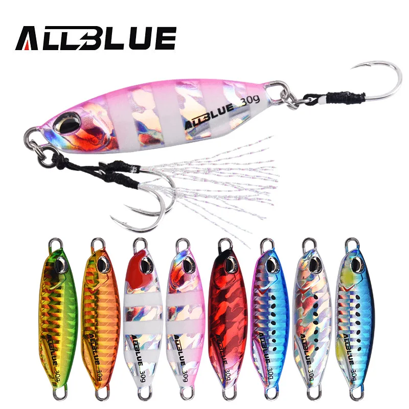 ALLBLUE New DRAGER SLOW Cast Metal Jig Fishing Lure Jigging Spoon 20G 30G  Artificial Bait Shore Casting Jig Fishing Tackle - AliExpress