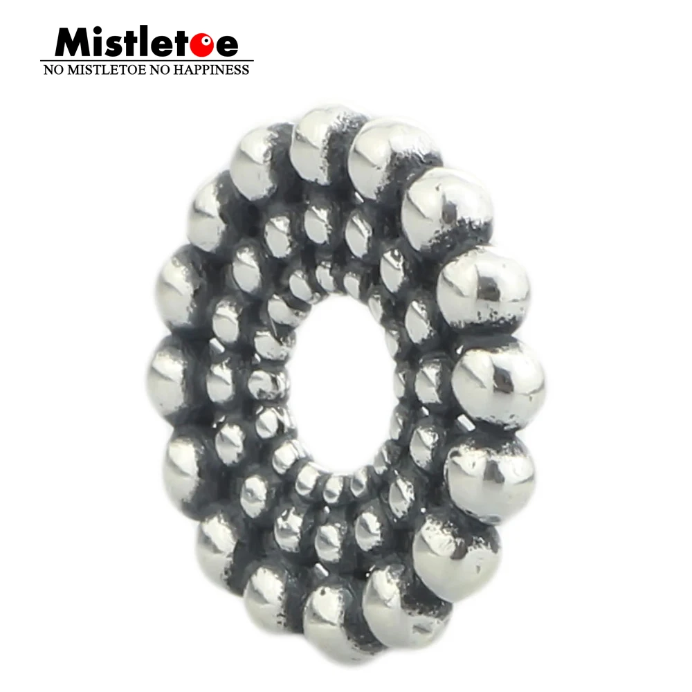 

Mistletoe Genuine 925 Sterling Silver Sun Circle Charm Beads Fit European Troll 3 mm Bracelet & Necklace Jewelry