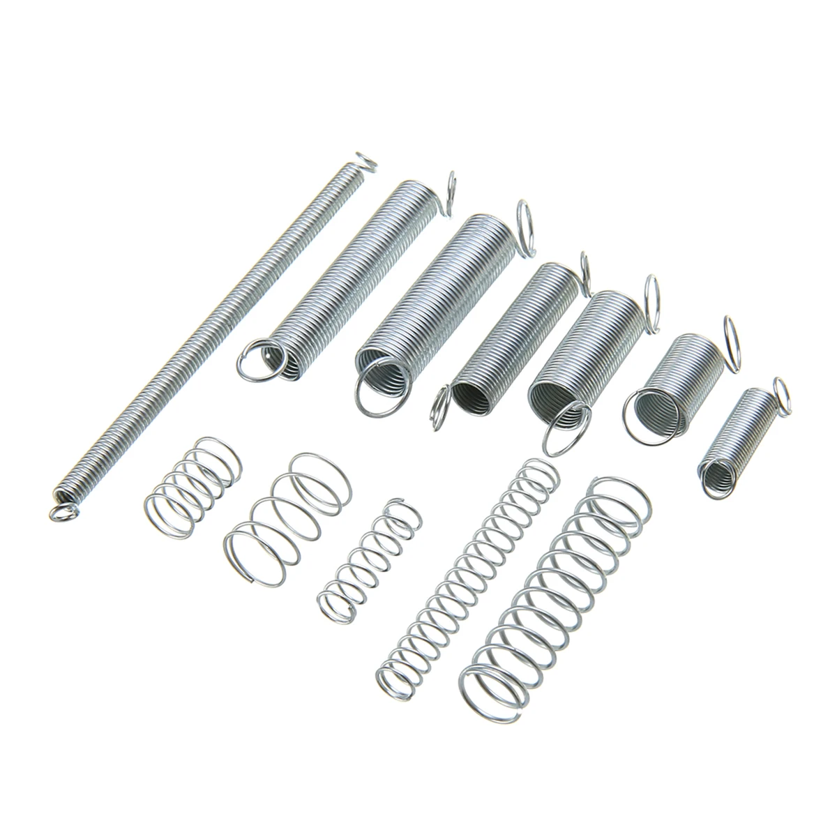 

200Pcs/Box Hardware Compression Spring Assortment Kit Practical Metal Steel Tension Pressure Compression Springs 20 Sizes
