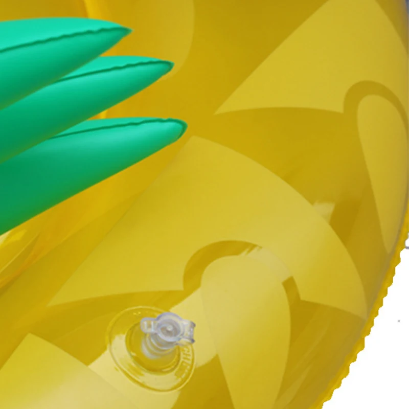 Yellow-Pineapple-Child-Float-Inflatable-Swim-Ring-Swimming-Pool-Kid-Swimming-Laps