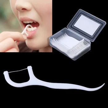 

30Pcs Sticks Health Tooth Clean Picks Dental Floss Flosser Toothpicks Oral Care :7.5cm