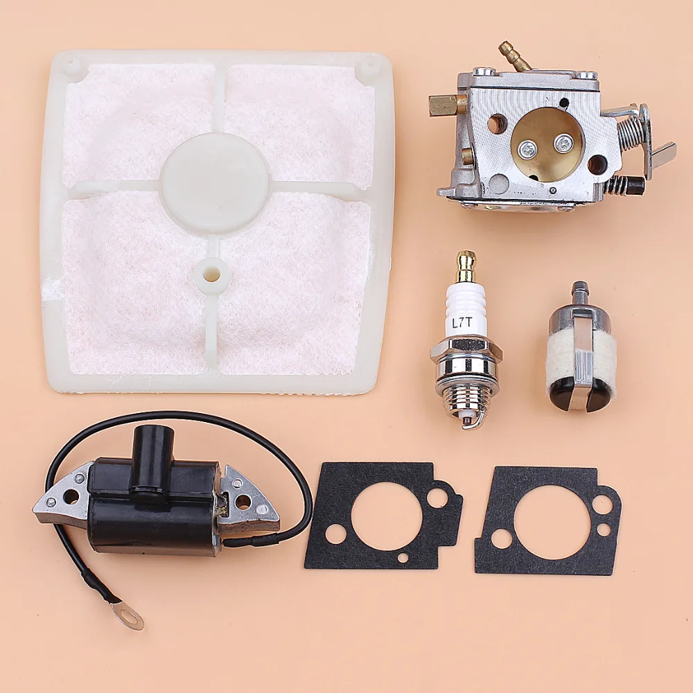 Carburetor Ignition Coil Air Filter Kit Fit Stihl 041, 041av