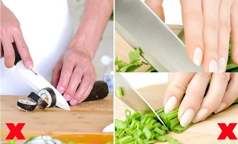 kitchen accessories cooking tools safety guard stainless steel protect finger hand not to hurt cut gadgets accesorios de cocina