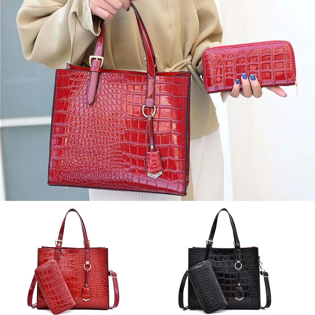 

Coneed Women's Fashion Casual Style Simple Color Matching Handbag Large Handbag Shoulder Bag 2019 May4 P40