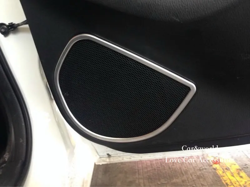Для Mazda 6/Atenza 2013 кольцо динамика двери Крышка обрезанная Внутренняя Рамка украшение хромированные наклейки аксессуары для стайлинга автомобилей