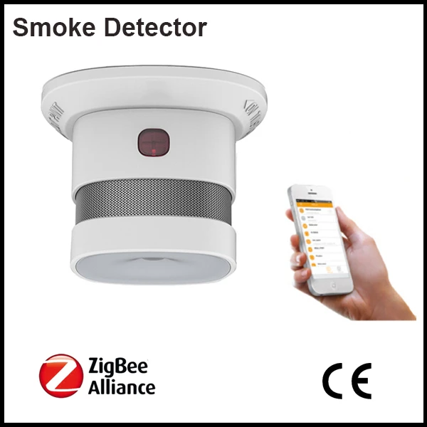 Smart Home Wireless ZigBee Smoke Sensor for Detecting smoke fire Security Alarm
