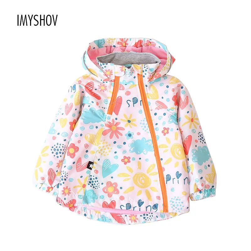 

2018 New Fashion Autumn Winter Children Jacket For Girls Jackets Baby Girl Coat Kids Hooded Waterproof Windbreak Toddler Clothes