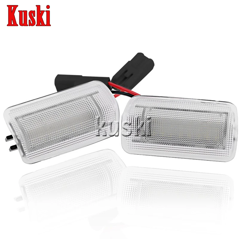 

2Pcs LED Number Courtesy Light 12V Dual-Color SMD LED Lamp Car Styling For Toyota Camry Crown Prius For Lexus IS250 RX350 LS430