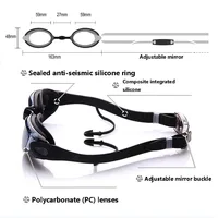 Swimming Goggles with Earplug Anti Fog Triathlon Swim Goggles UV Protection Swim Equipment 2