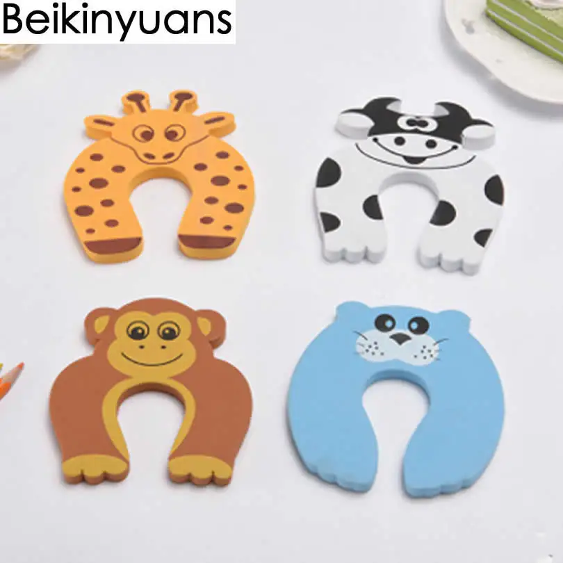 Детский дверной замок из ЭВА для детей защита от помех с рисунками животных