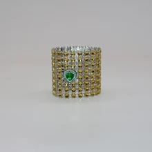 10 шт./партия, изготовленные вручную на заказ кольца для салфеток, Золотое пластиковое украшение из страз, кольцо для салфеток, украшение для дома, банкета, ужина