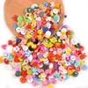 100Pcs Mixed Cartoon Dyed Shank Flatback Plastic Buttons For Clothing Kids Coat Boots Sewing Accessory Scrapbook DIY Craft M1895 6
