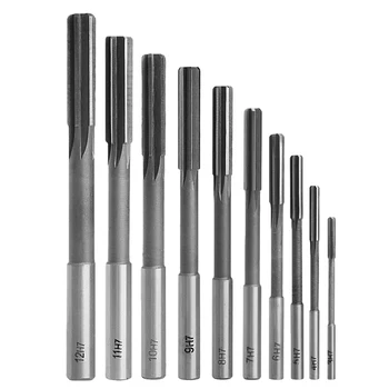 

10Pcs 3-12mm HSS Straight Shank Chucking Reamer Milling Cutter Tool