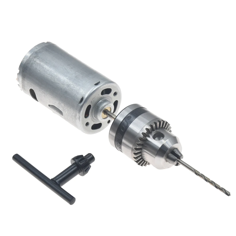 DC 12 24V Electric Motor Hand Drill PCB Press Drilling Wood Craft For 0