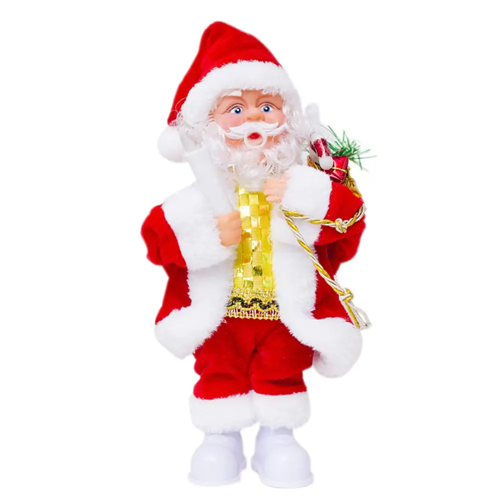 

Electric Santa Claus Shaped Creative Music Doll Santa Claus Ornament Christmas Decoration With Light