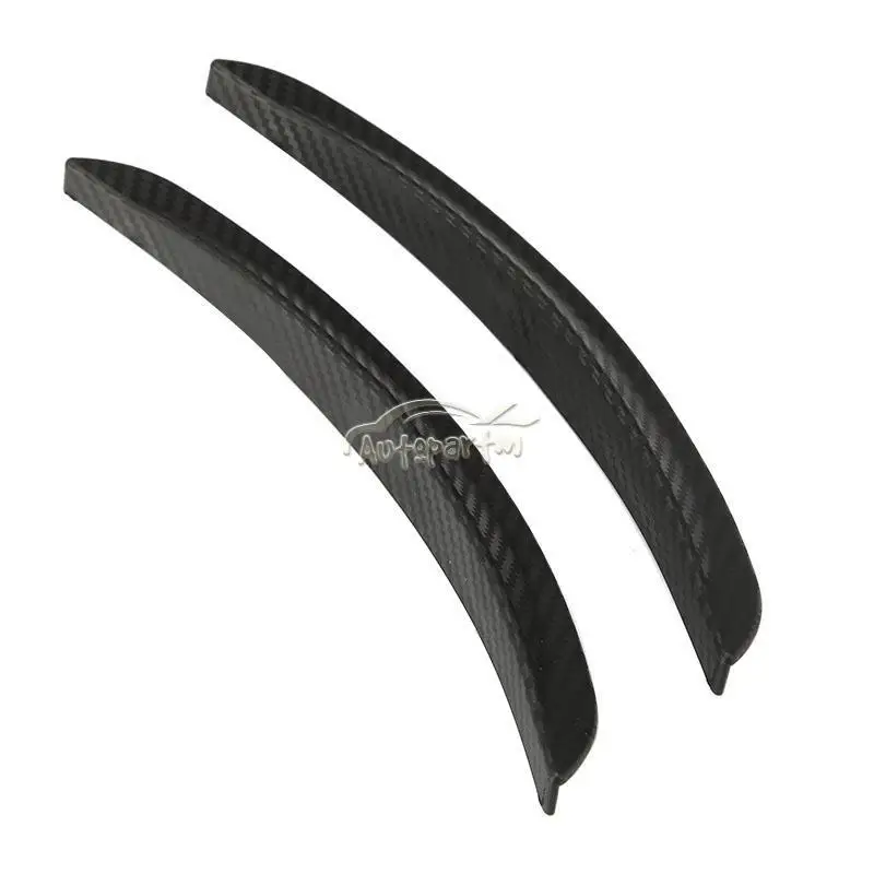 free shipping 2x 25CM Wheel Lip Fender Flares Carbon Fiber Look Car