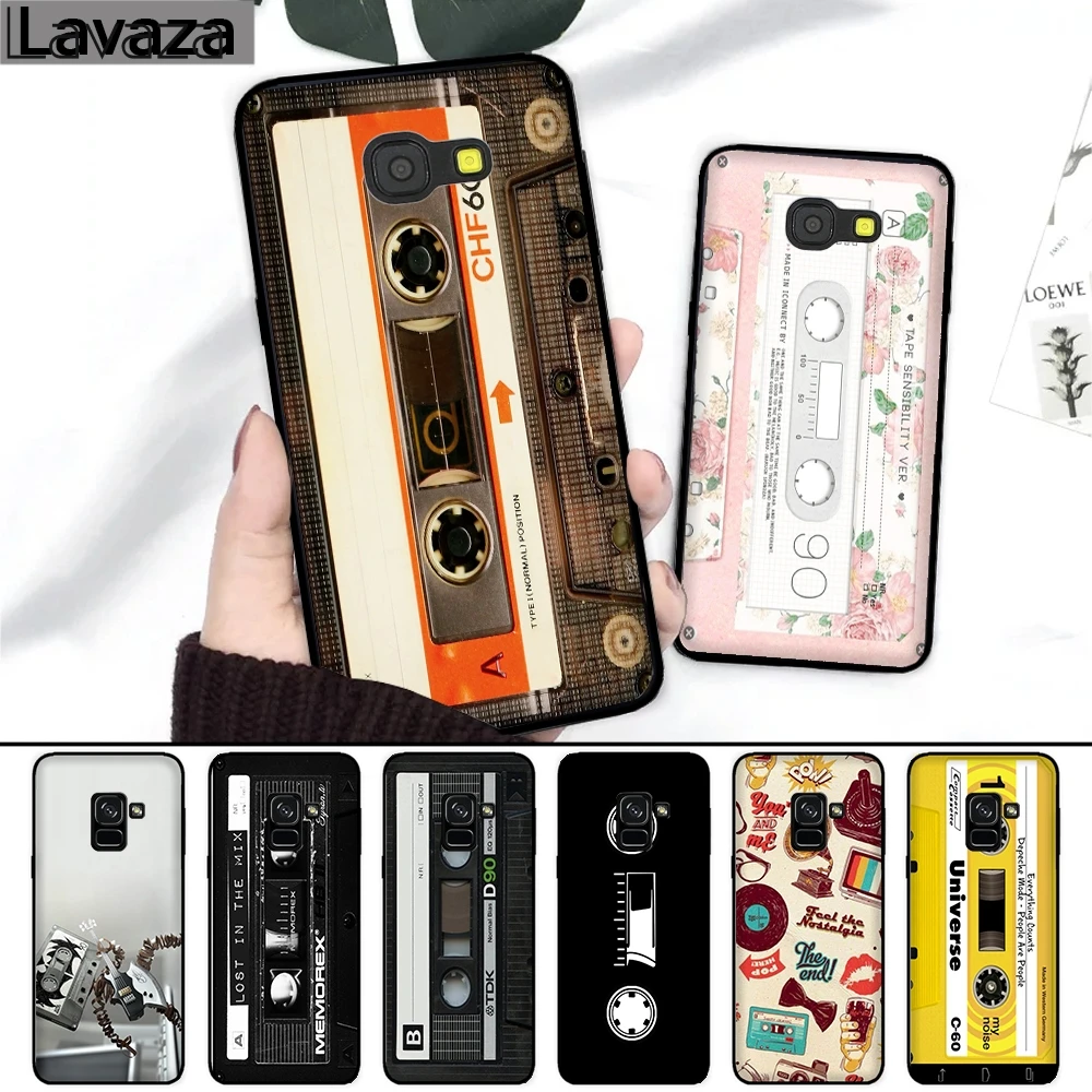 

Lavaza RETRO CLASSIC CASSETTE Unique Silicone Case for Samsung A3 A5 2016 2017 A6 Plus A7 A8 A9 A10 A30 A40 A50 A70 J6 2018