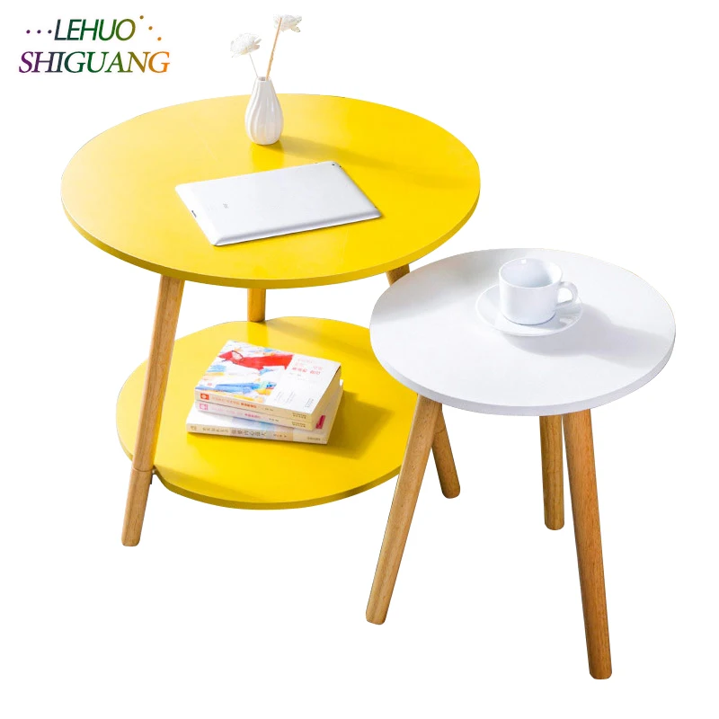 Nordic Style Solid Wood Coffee Table Living room Sofa Side Table Small Dining Table Small Tea Table Home Furniture