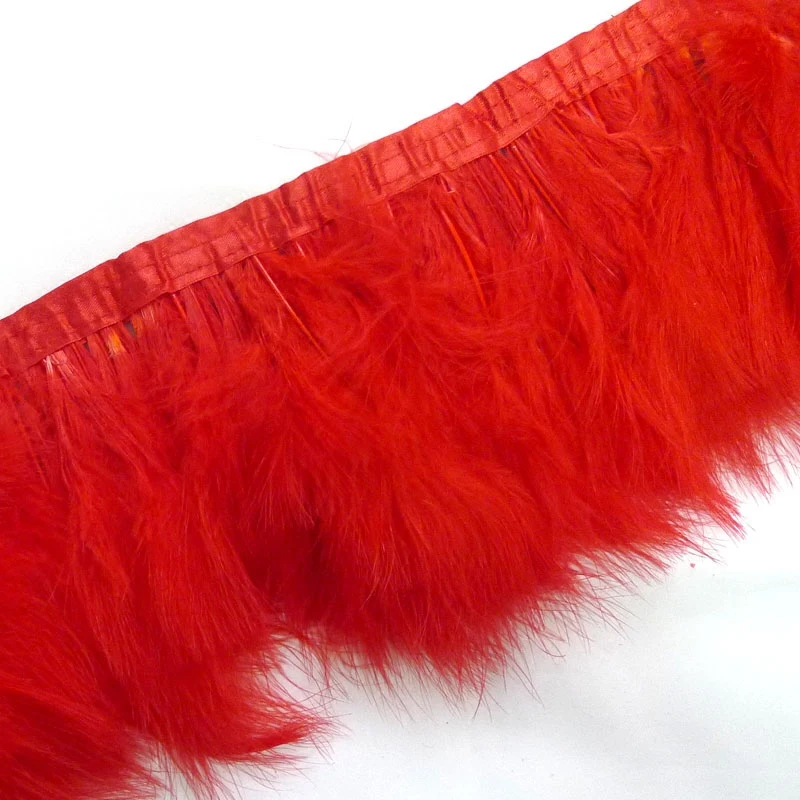 Buy 10 yard/lot Red marabou feather boa trim fluffy