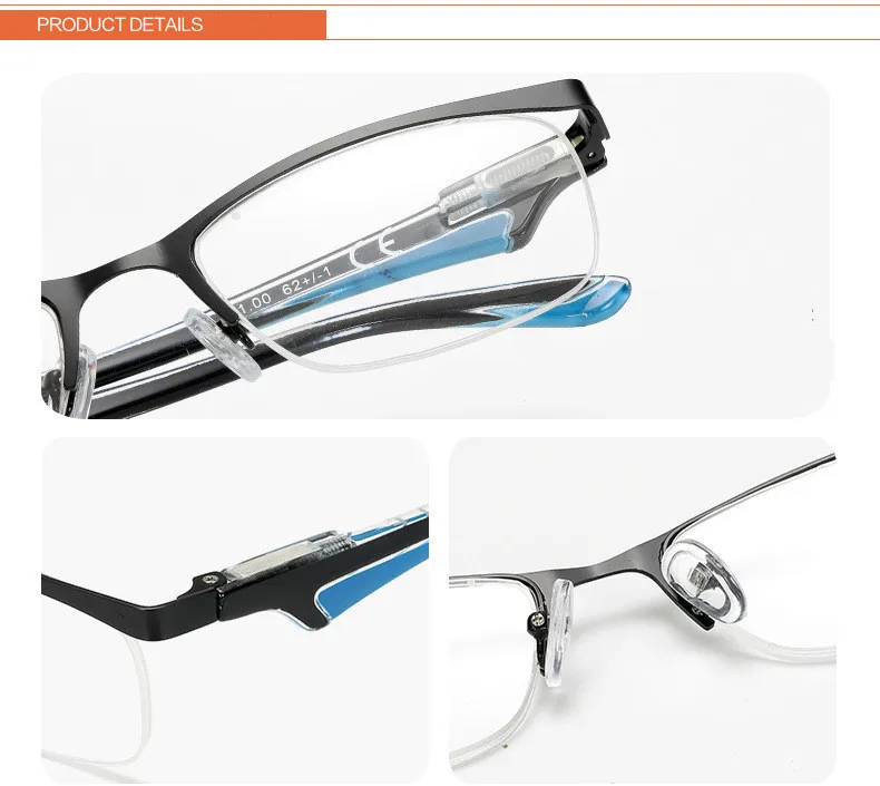 Спортивные стильные прозрачные очки для чтения, линзы по рецепту пресбиопии, медицинская оптическая оправа для мужчин и женщин, унисекс+ 1,0+ 1,5+ 2,0+ 2,5+ 4,0