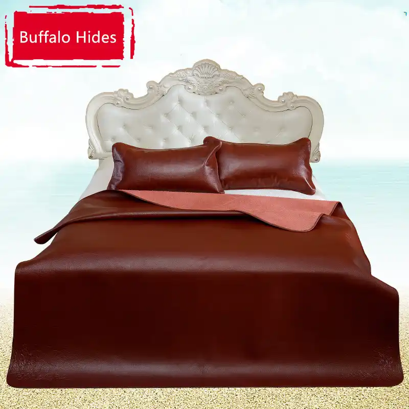 Detail Feedback Questions About Full Grain Leather Buffalo Hide Full Grain Leather Buffalo Hide Animal Fur Bed Cover 200 X 220 Cm Bedspreads Coverlets For