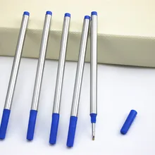 10 шт./партия, синие/черные шариковые ручки, заправки для любых роликовых канцелярские принадлежности, офисные чернила, аксессуары для заправки MB09