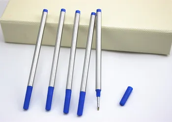 

10 Pcs/Lot blue/black roller ball Pen Refills for any roller ball pen stationery office writing ink refill accessories MB09