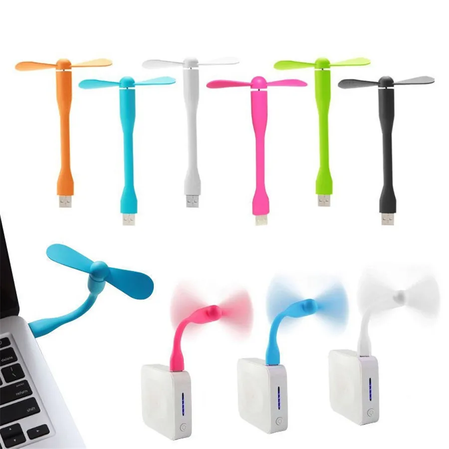

Mini USB Fan Portable Micro Gadget Flexible Mini Cooling Fan Cooler For Laptop Desktop Mini Convenient Fan for Home and Travel