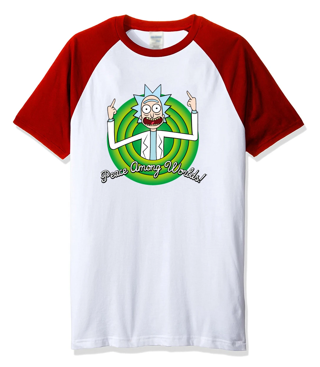 

2019 New Arrival Streetwear Hip Hop T-shirt For Men Tops RICK AND MORTY Tshirt PEACE AMONG WORLDS Brand Men's T-shirts Tees Kpop