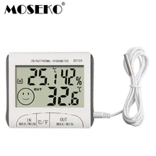 MOSEKO бытовой крытый и открытый температура Измеритель влажности температура дисплей термометр гигрометр мониторы метеостанция