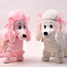 Высокое качество Электронный собака поет и ходит музыки Детская одежда белого, розового, желтого цвета Электронный Робот-животное собака игрушки для Детский подарок для малыша